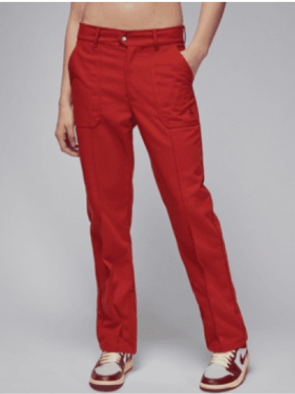 New Jordan Women’s woven pants dune red size small